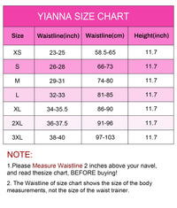 YIANNA Gaine Amincissante Latex Femme : Contrôle Ventre, Corset Sablier, Fermeture Éclair et Crochets