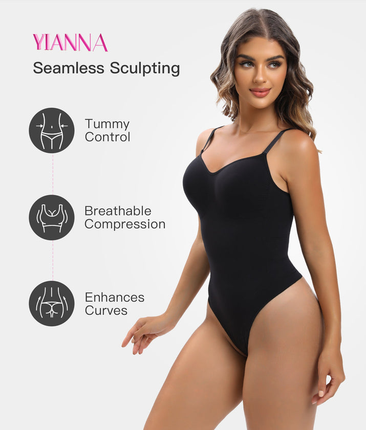 Body Gainant YIANNA Sculptant Sans Couture pour Ventre Plat et Silhouette Magnifique