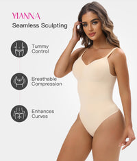 Body Gainant YIANNA Sculptant Sans Couture pour Ventre Plat et Silhouette Magnifique