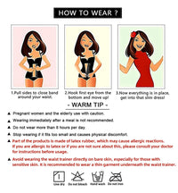 YIANNA Gaine Amincissante Latex Femme : Contrôle Ventre, Corset Sablier, Fermeture Éclair et Crochets